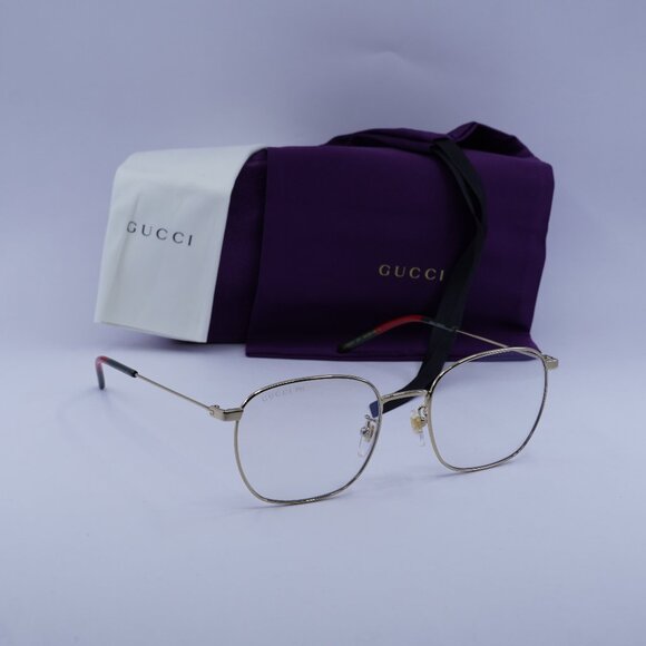 Gucci GG0681S 001 Square Sunglasses - Gold/Clear Photochromic - Picture 1 of 8